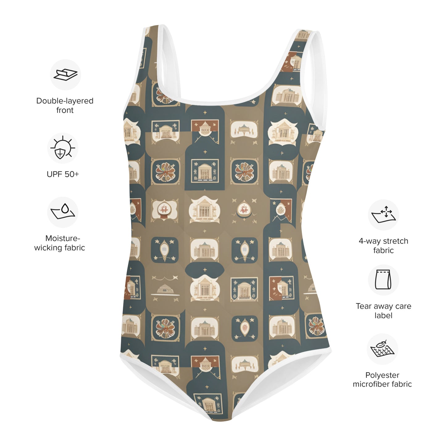 All-Over Print Youth Swimsuit