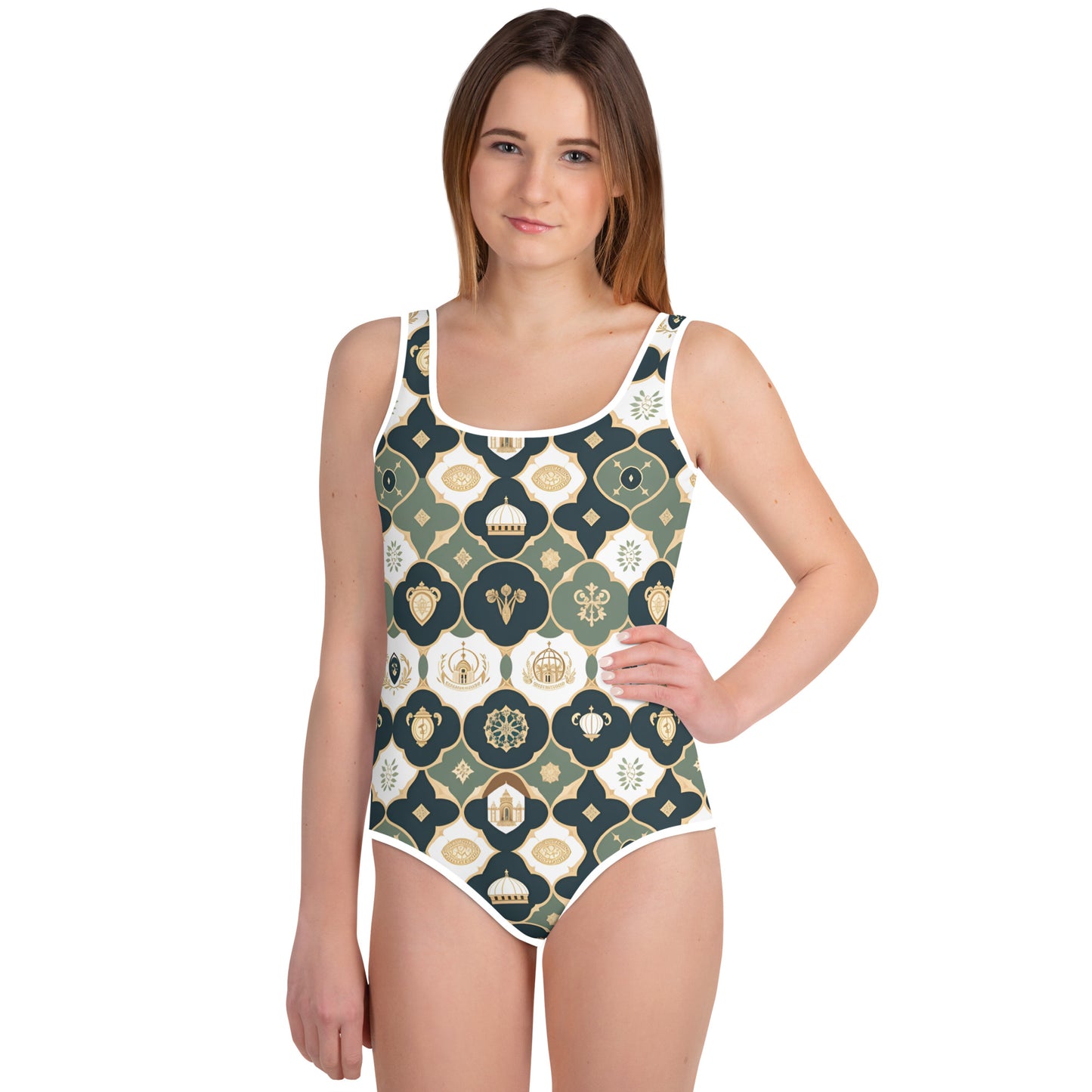 All-Over Print Youth Swimsuit