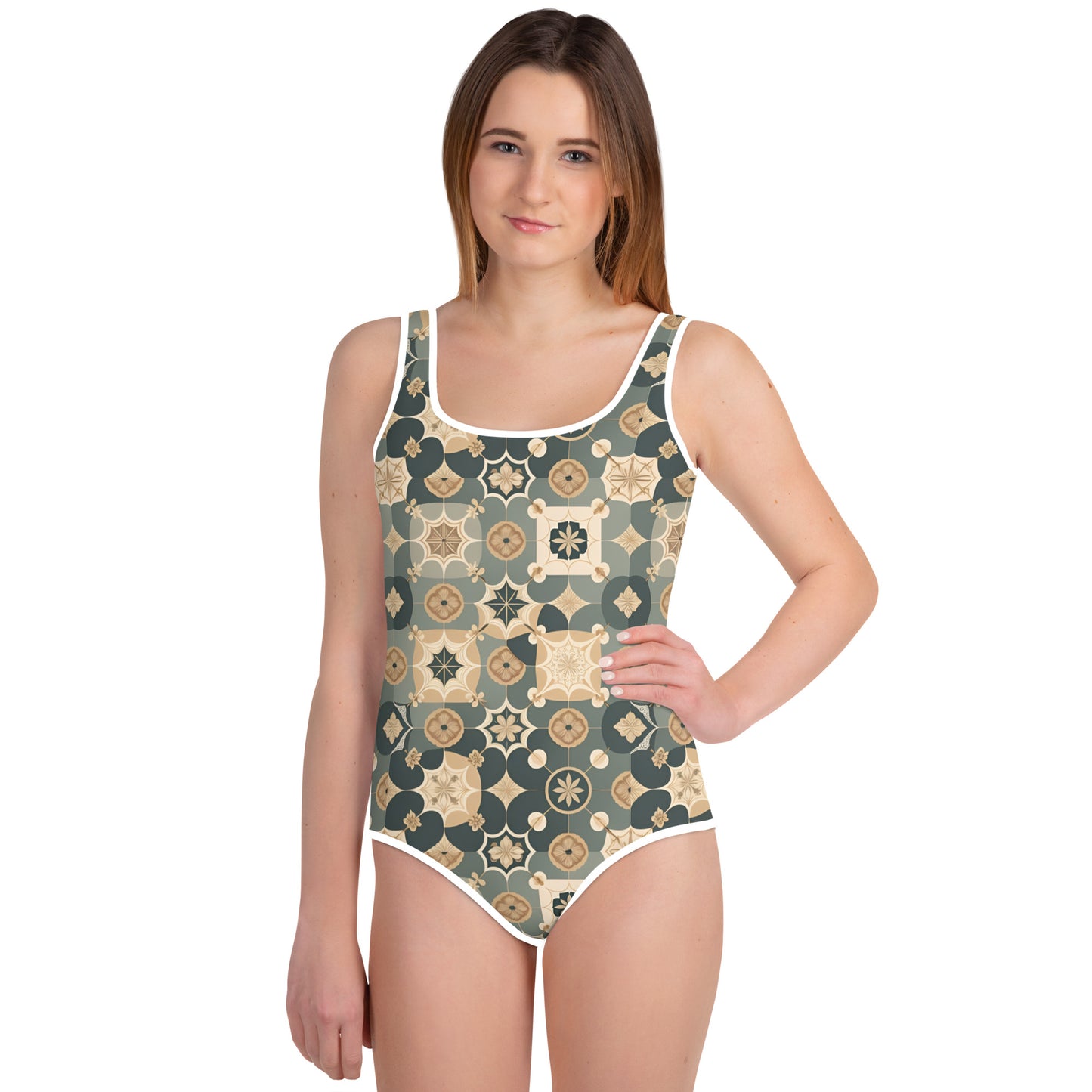 All-Over Print Youth Swimsuit