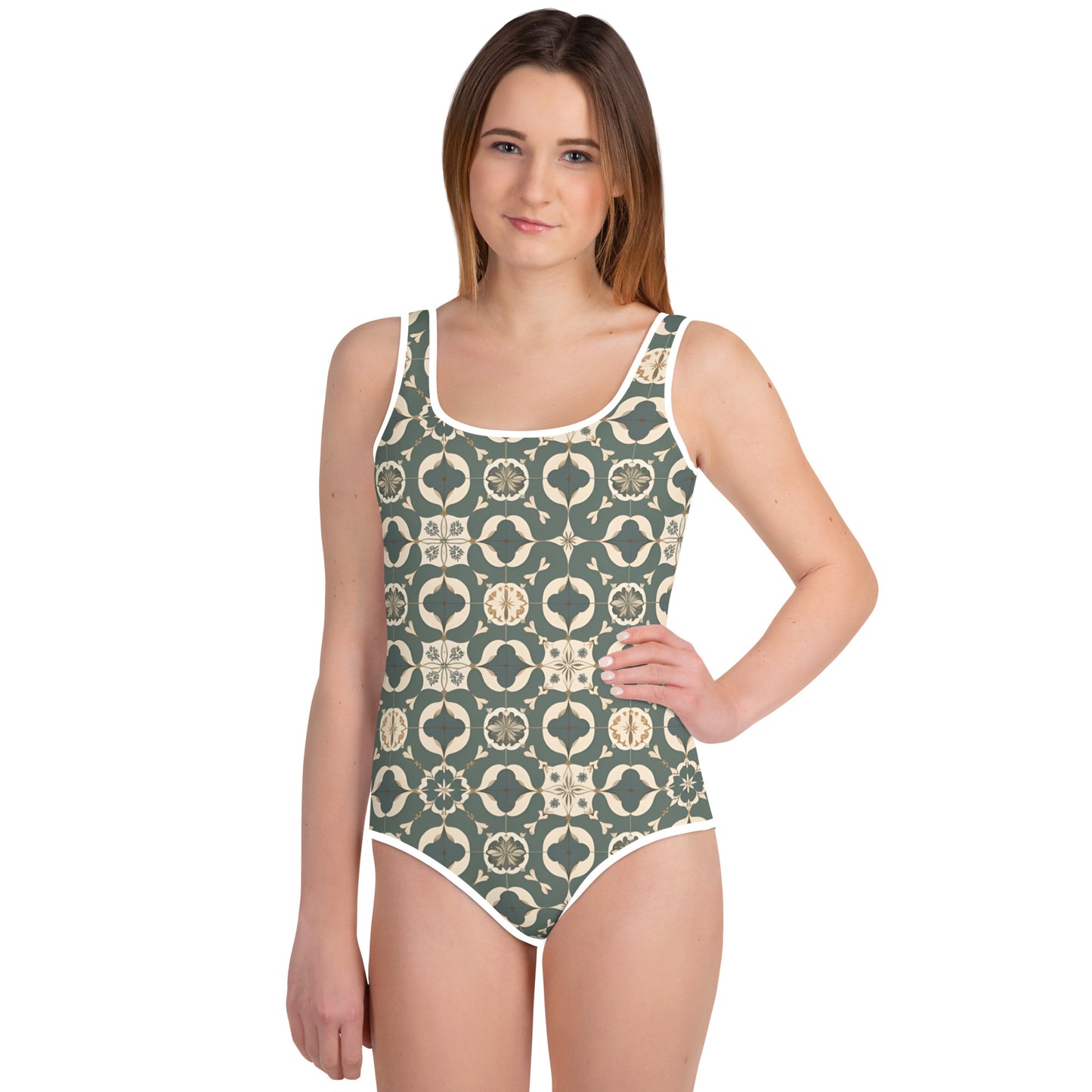 All-Over Print Youth Swimsuit