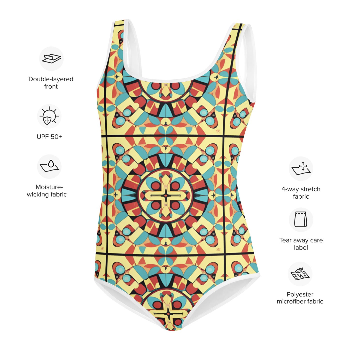 All-Over Print Youth Swimsuit