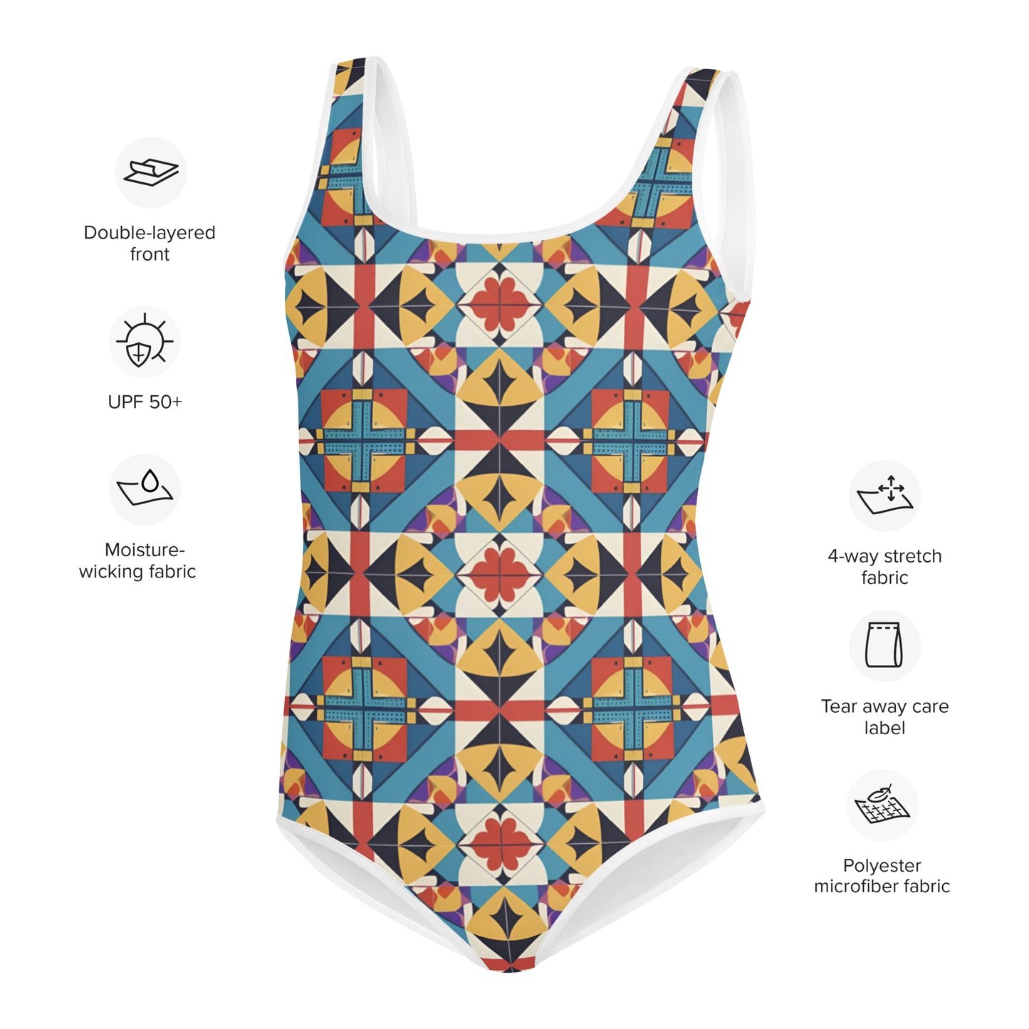 All-Over Print Youth Swimsuit