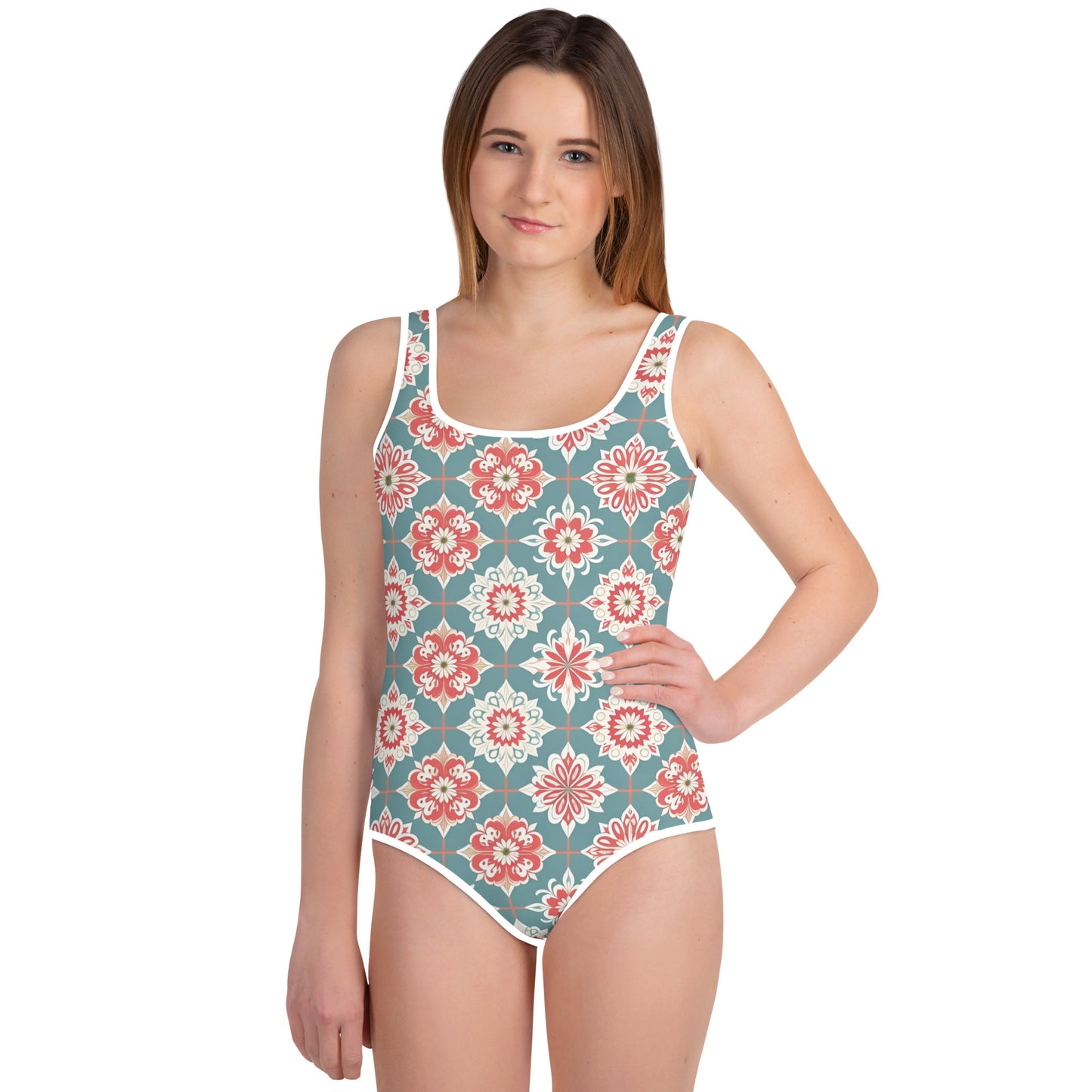 All-Over Print Youth Swimsuit