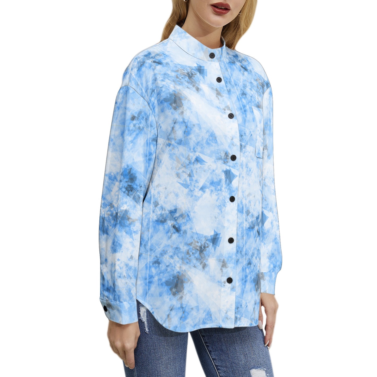 Long Sleeve Button Up Casual Shirt Top