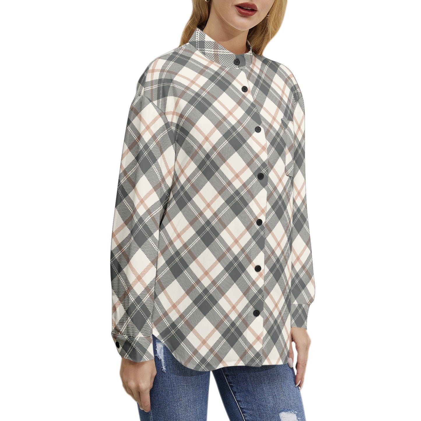 Long Sleeve Button Up Casual Shirt Top