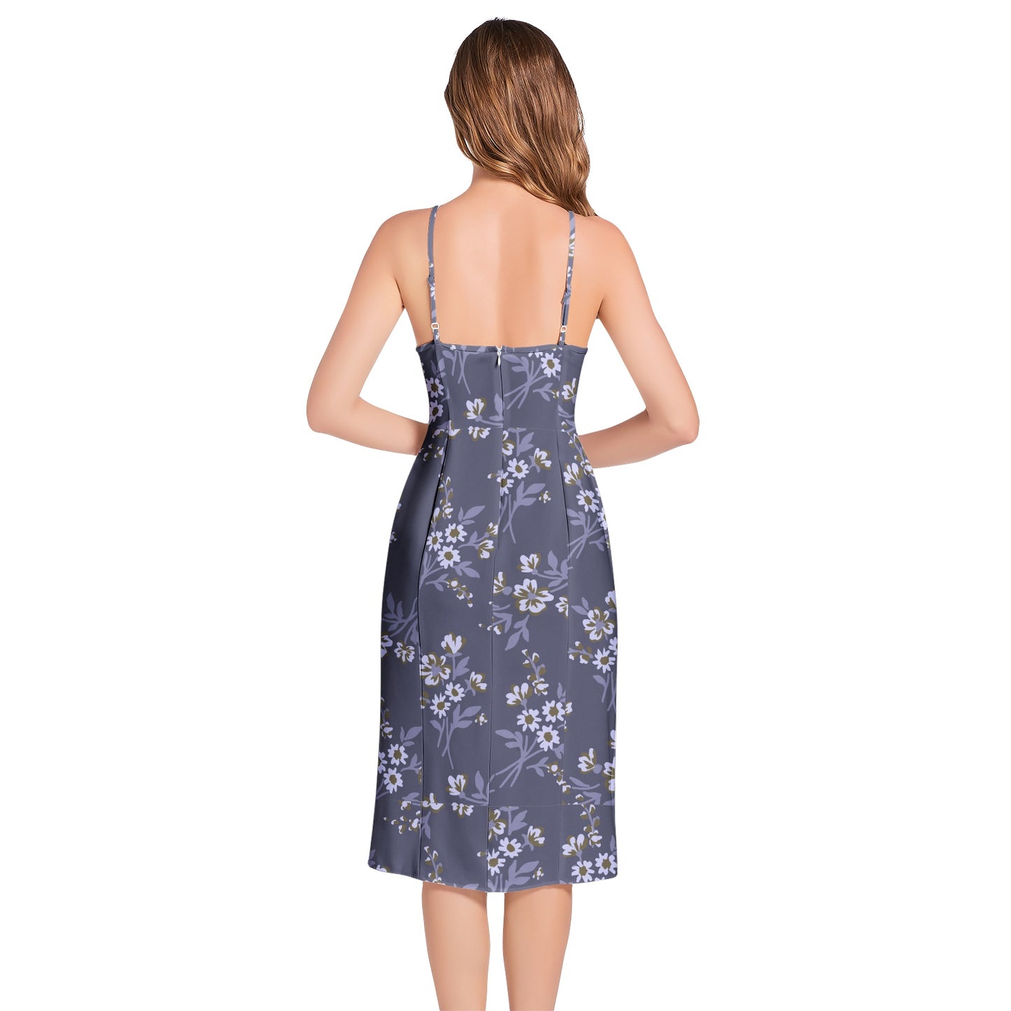 Split Thigh V-Neck Cami Dress