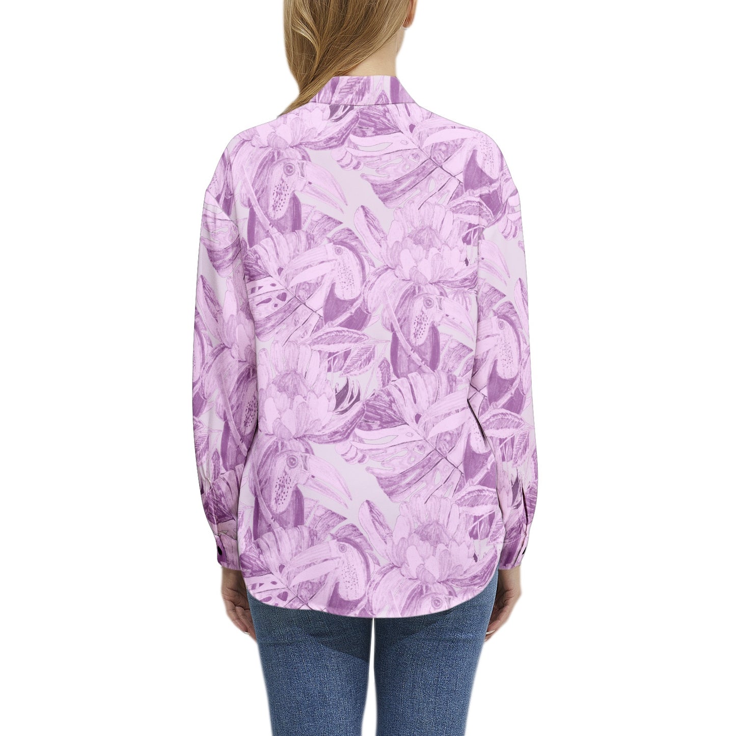 Long Sleeve Button Up Casual Shirt Top