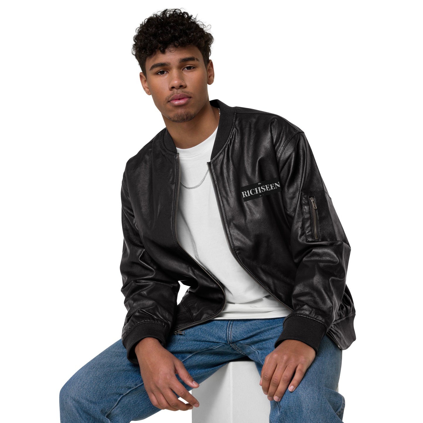 RICHSEEN Leather Bomber Jacket