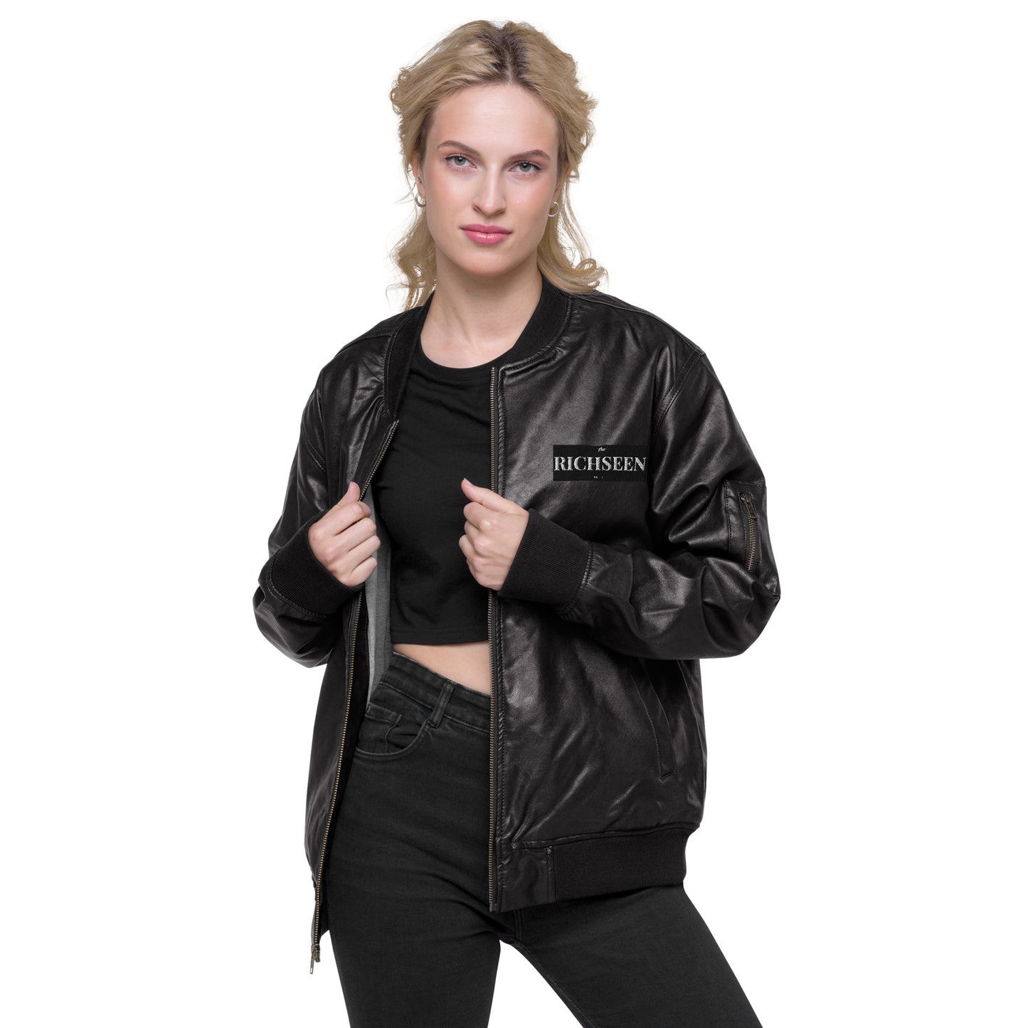 RICHSEEN Leather Bomber Jacket