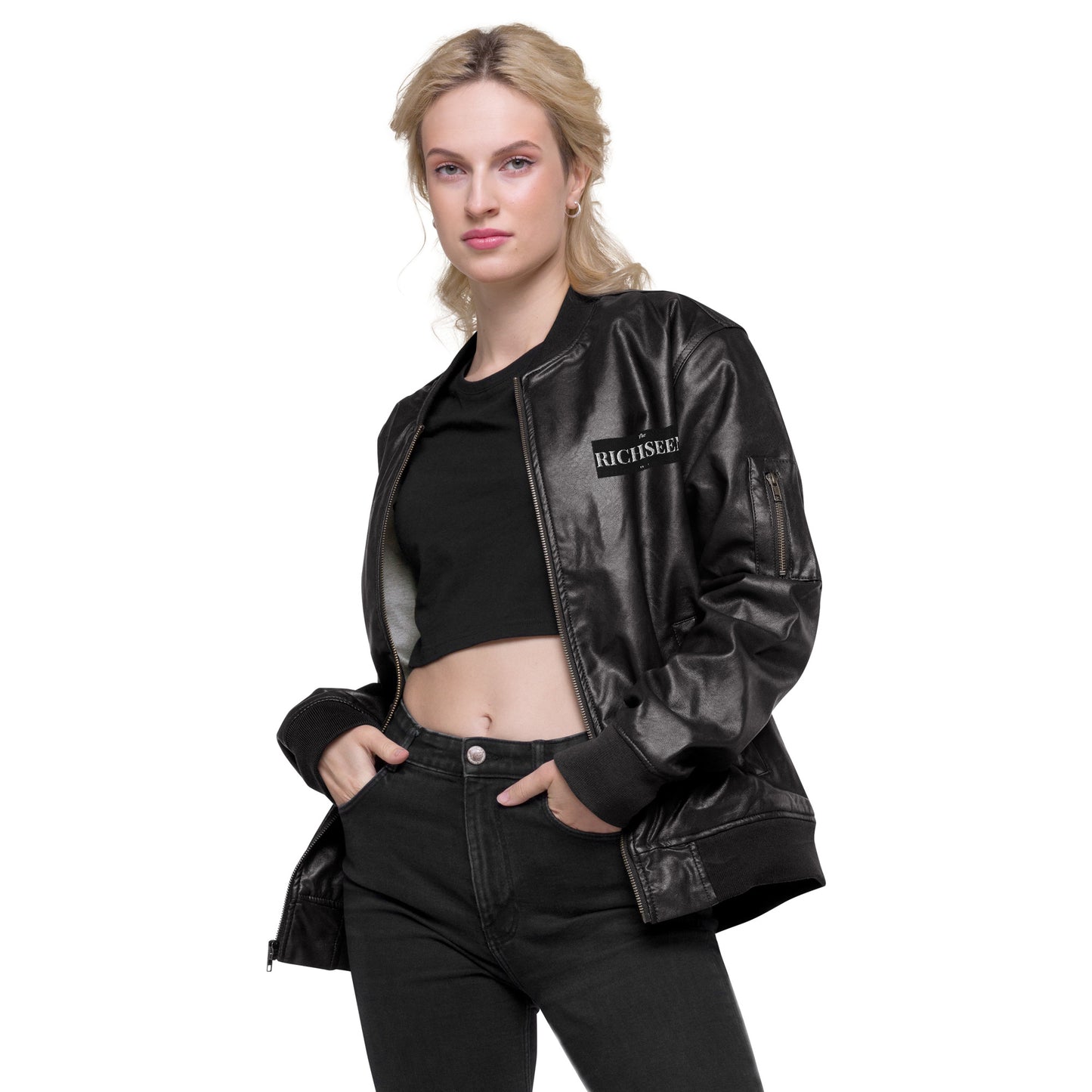 RICHSEEN Leather Bomber Jacket