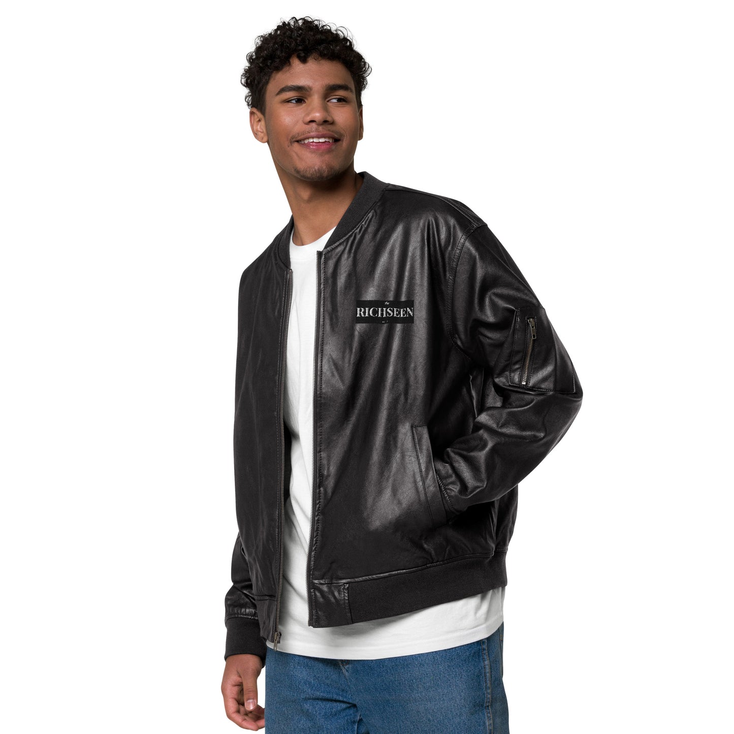 RICHSEEN Leather Bomber Jacket