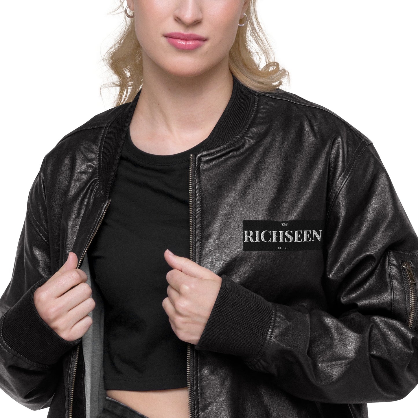 RICHSEEN Leather Bomber Jacket