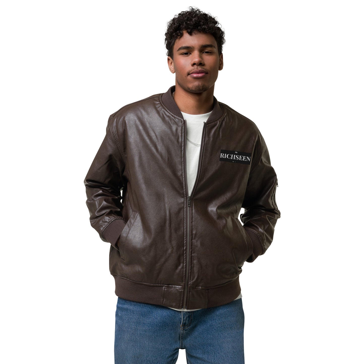 RICHSEEN Leather Bomber Jacket