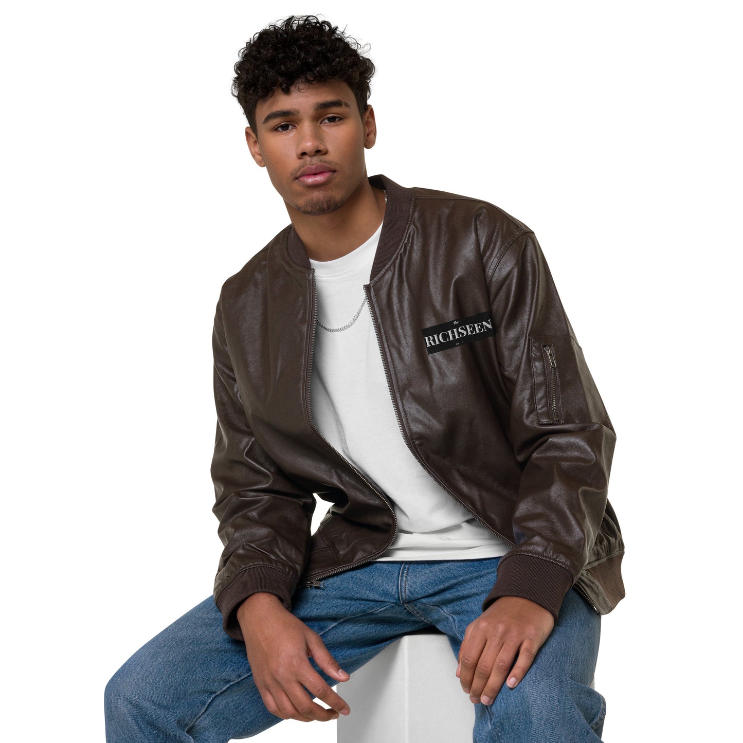 RICHSEEN Leather Bomber Jacket