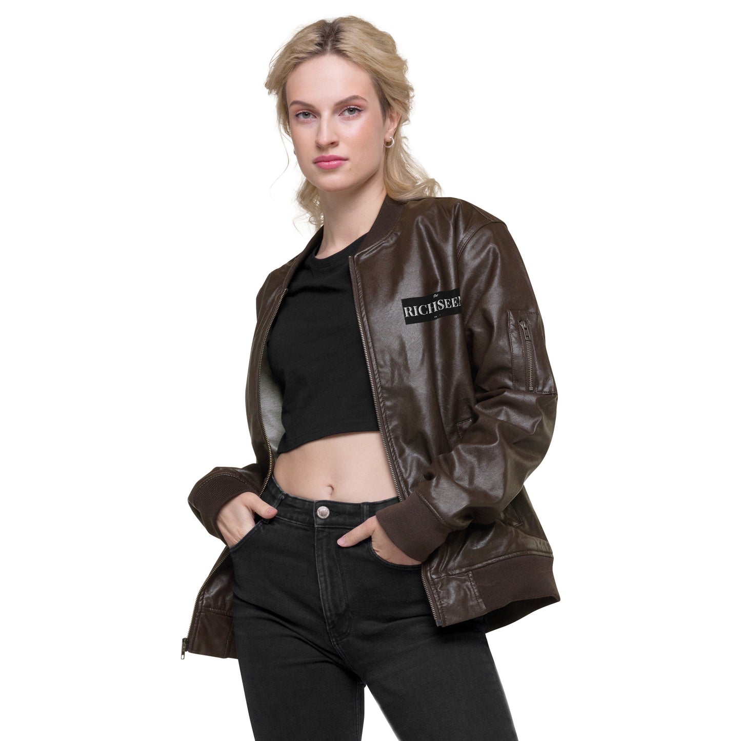 RICHSEEN Leather Bomber Jacket