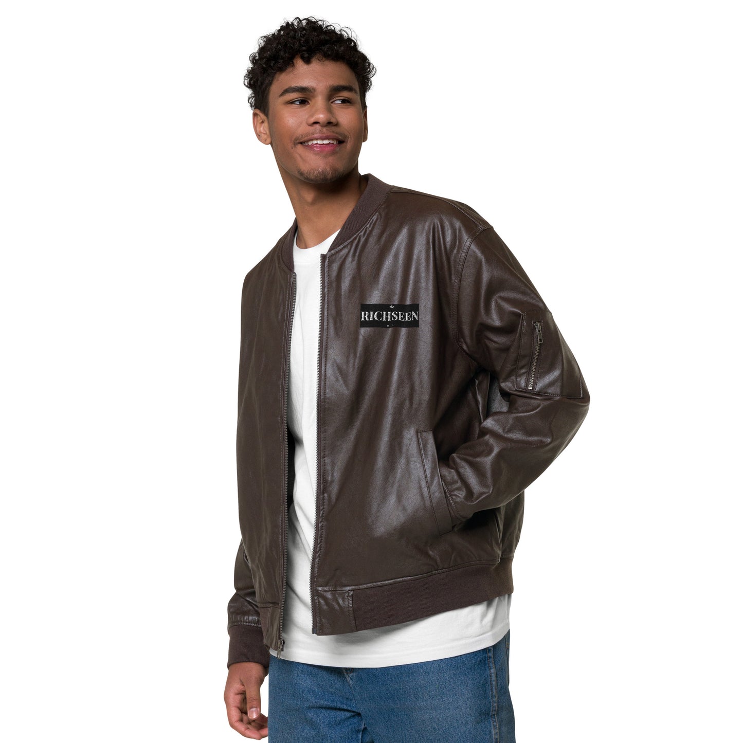 RICHSEEN Leather Bomber Jacket