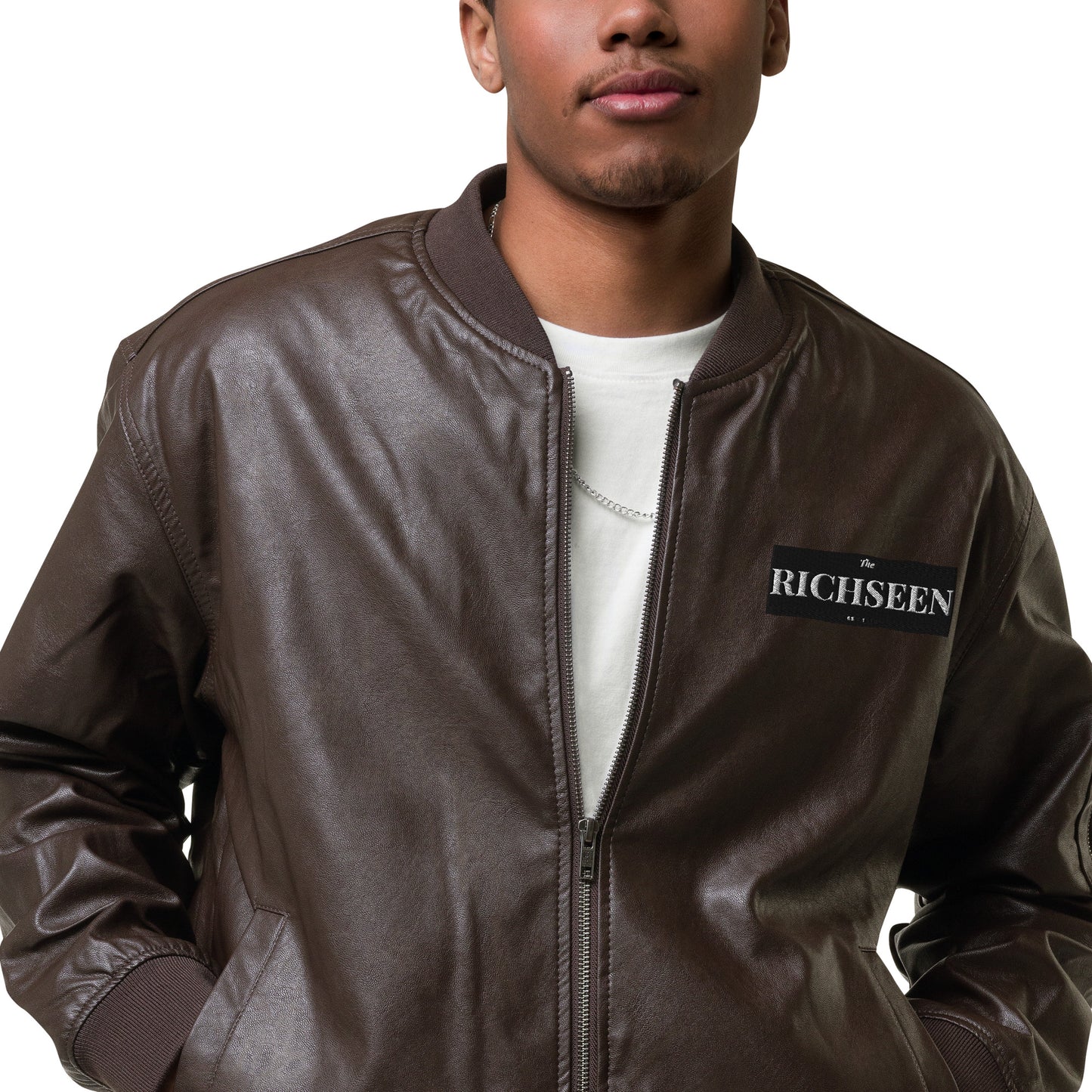 RICHSEEN Leather Bomber Jacket