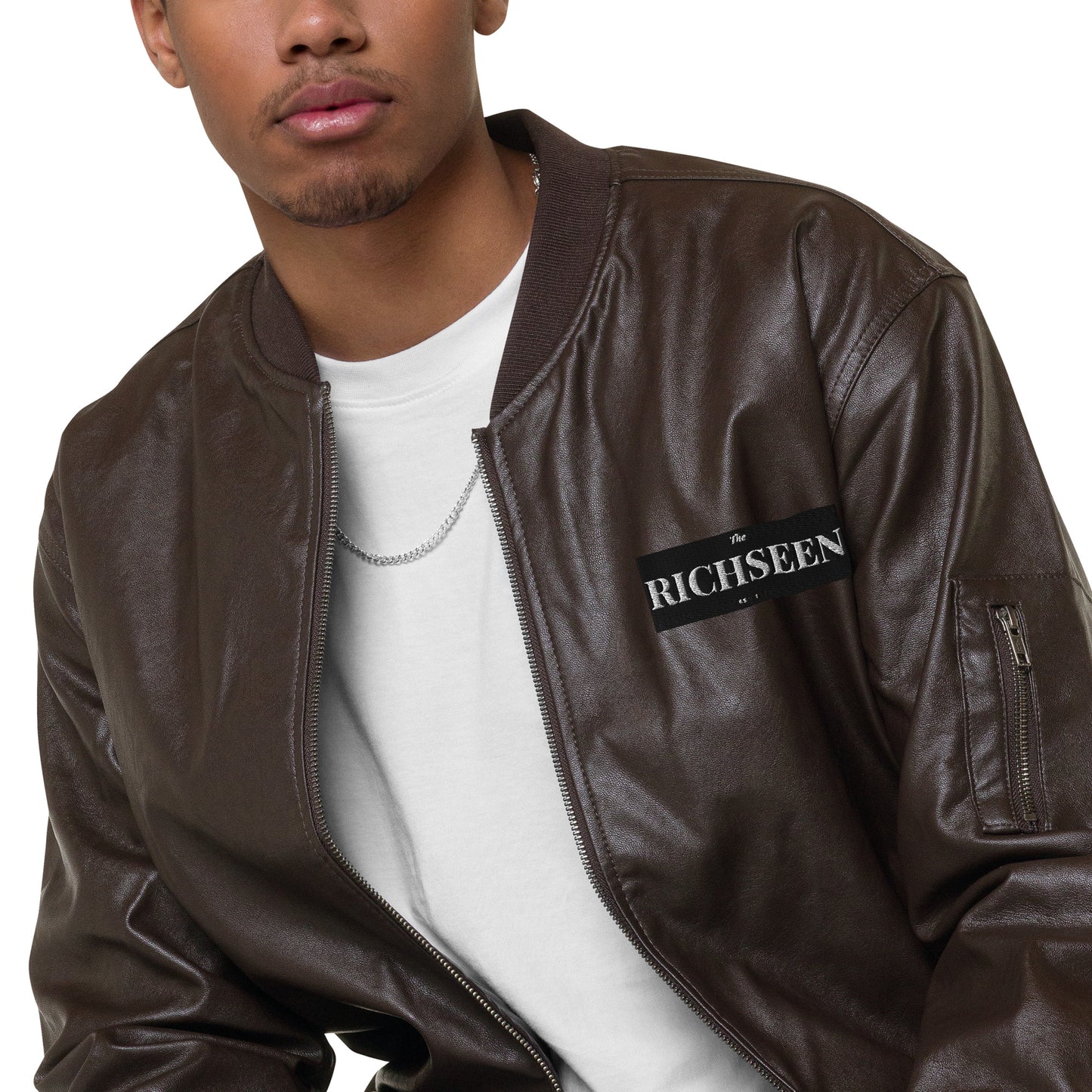 RICHSEEN Leather Bomber Jacket