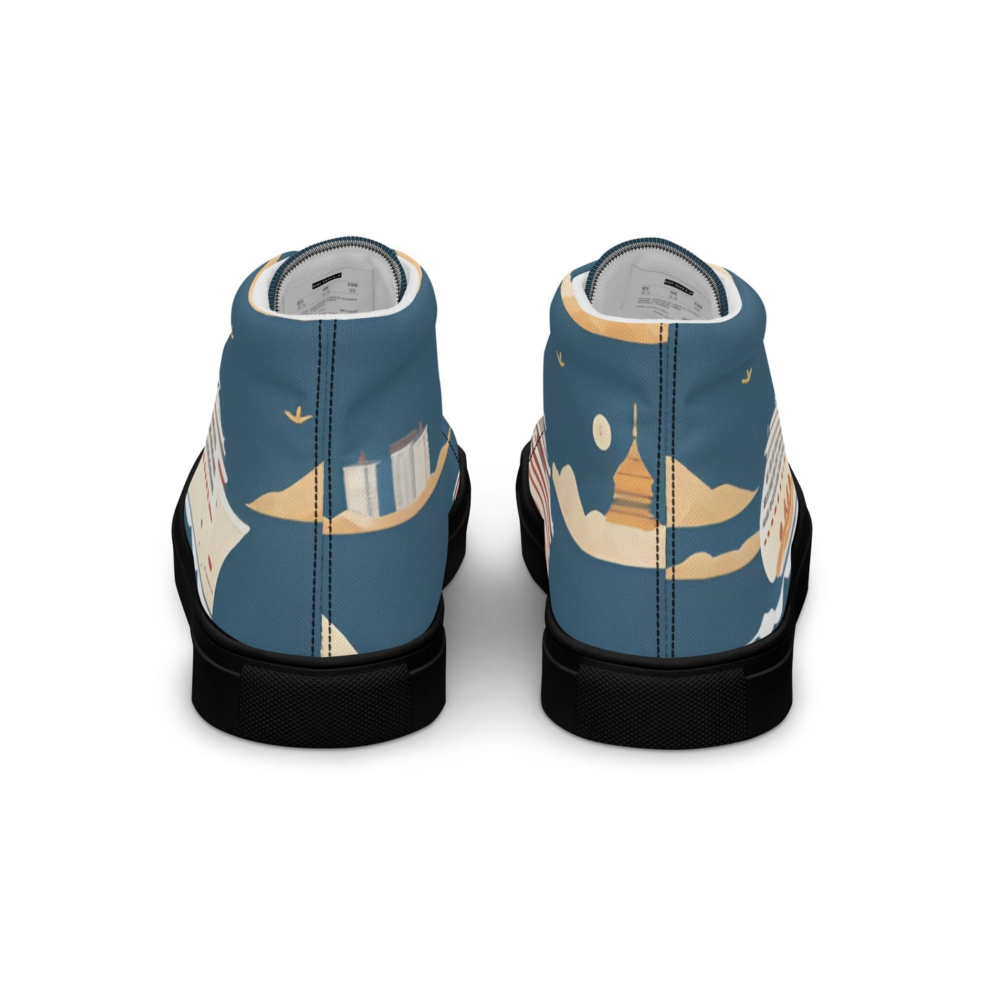 Men’s high top canvas shoes