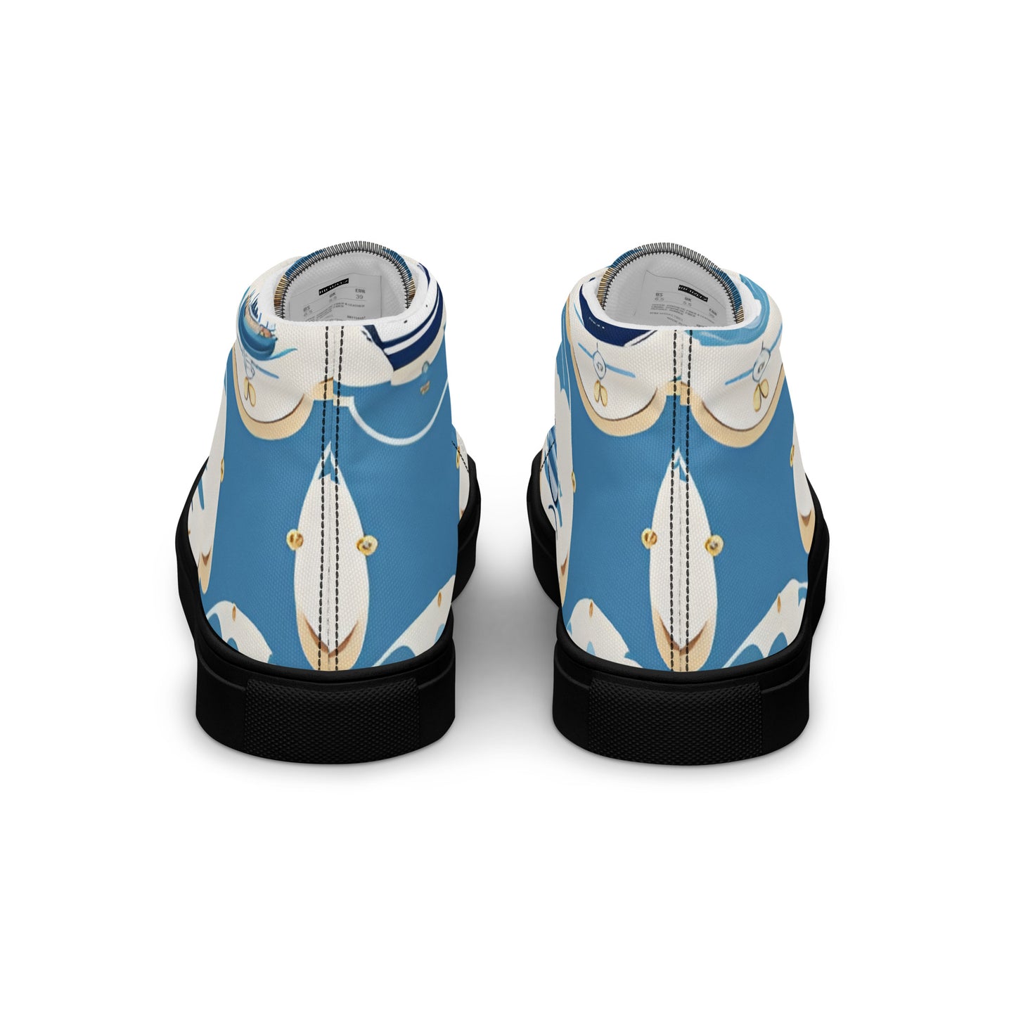 Men’s high top canvas shoes