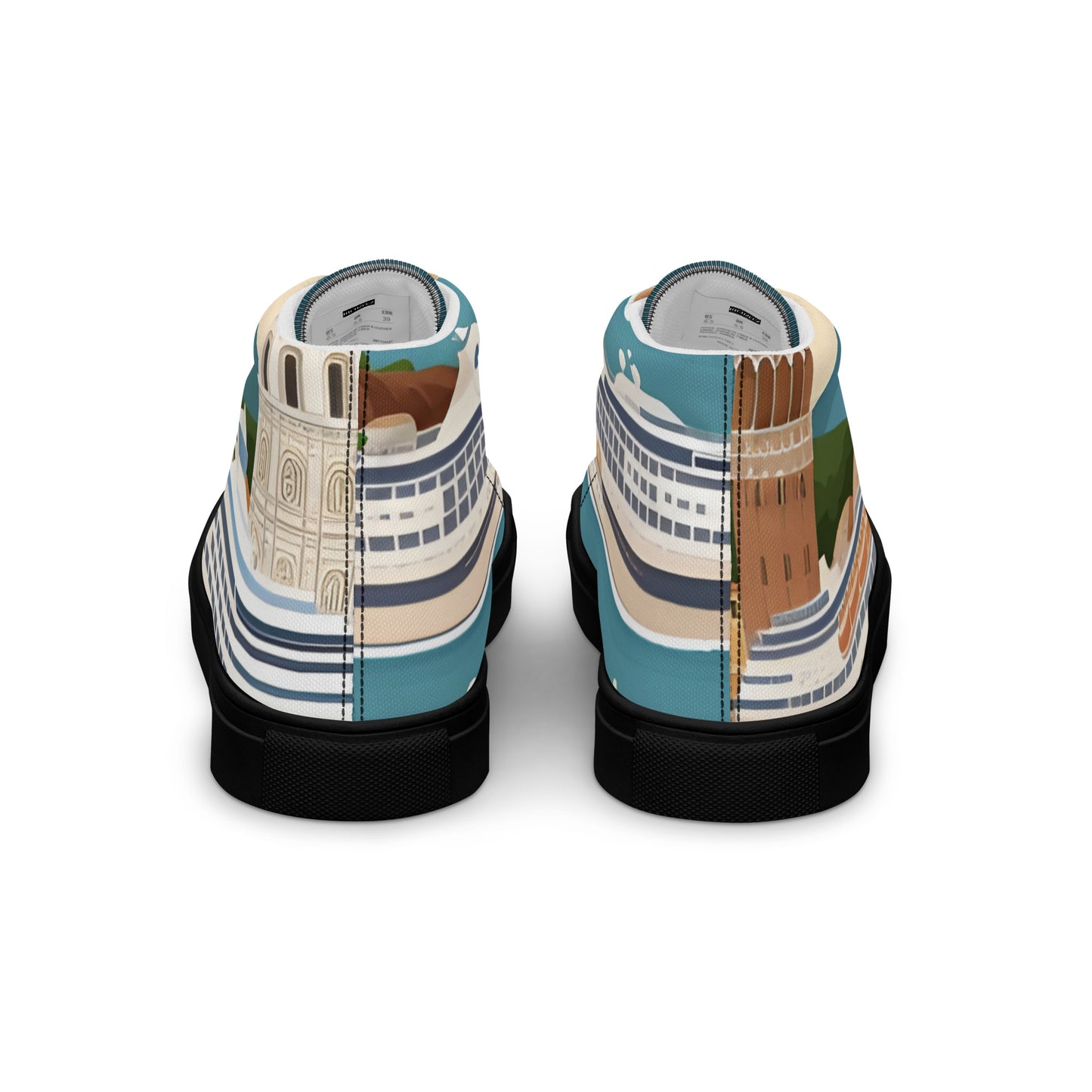 Men’s high top canvas shoes