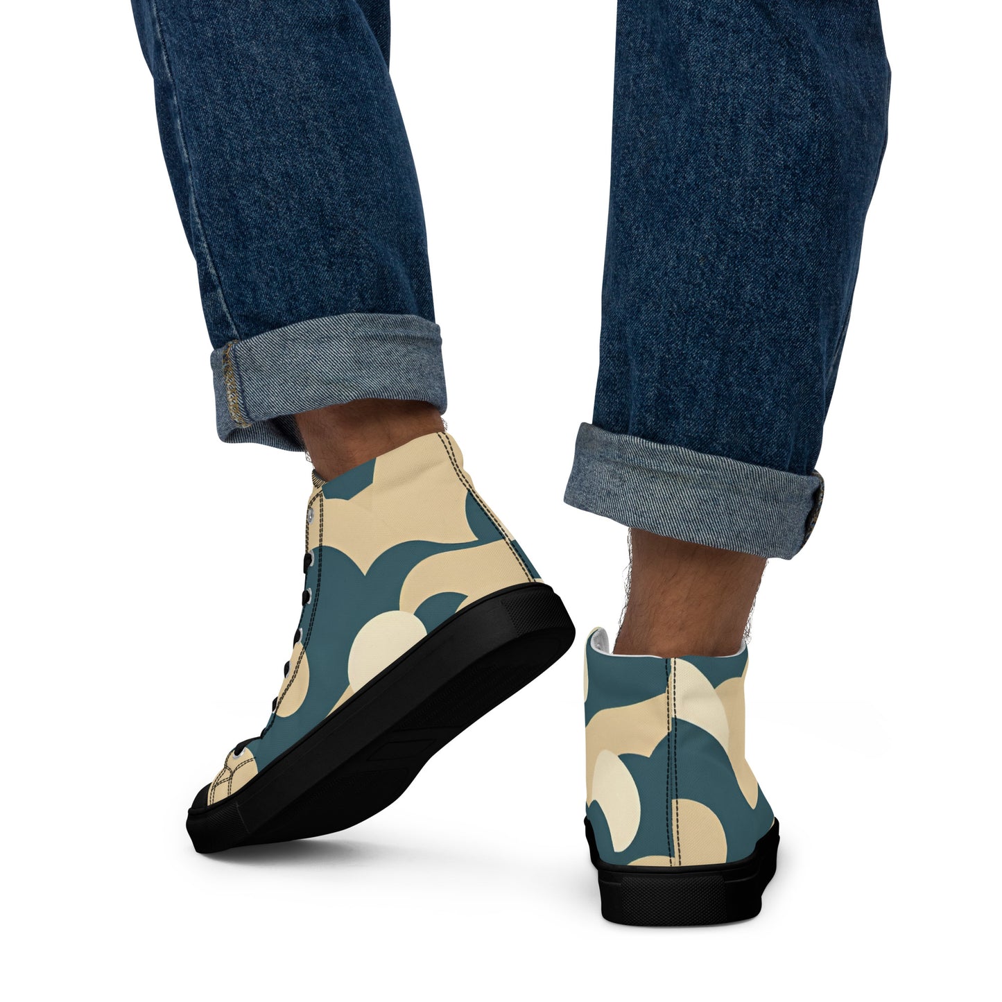 Men’s high top canvas shoes