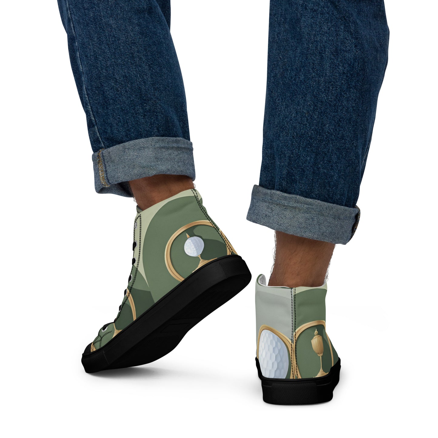 Men’s high top canvas shoes