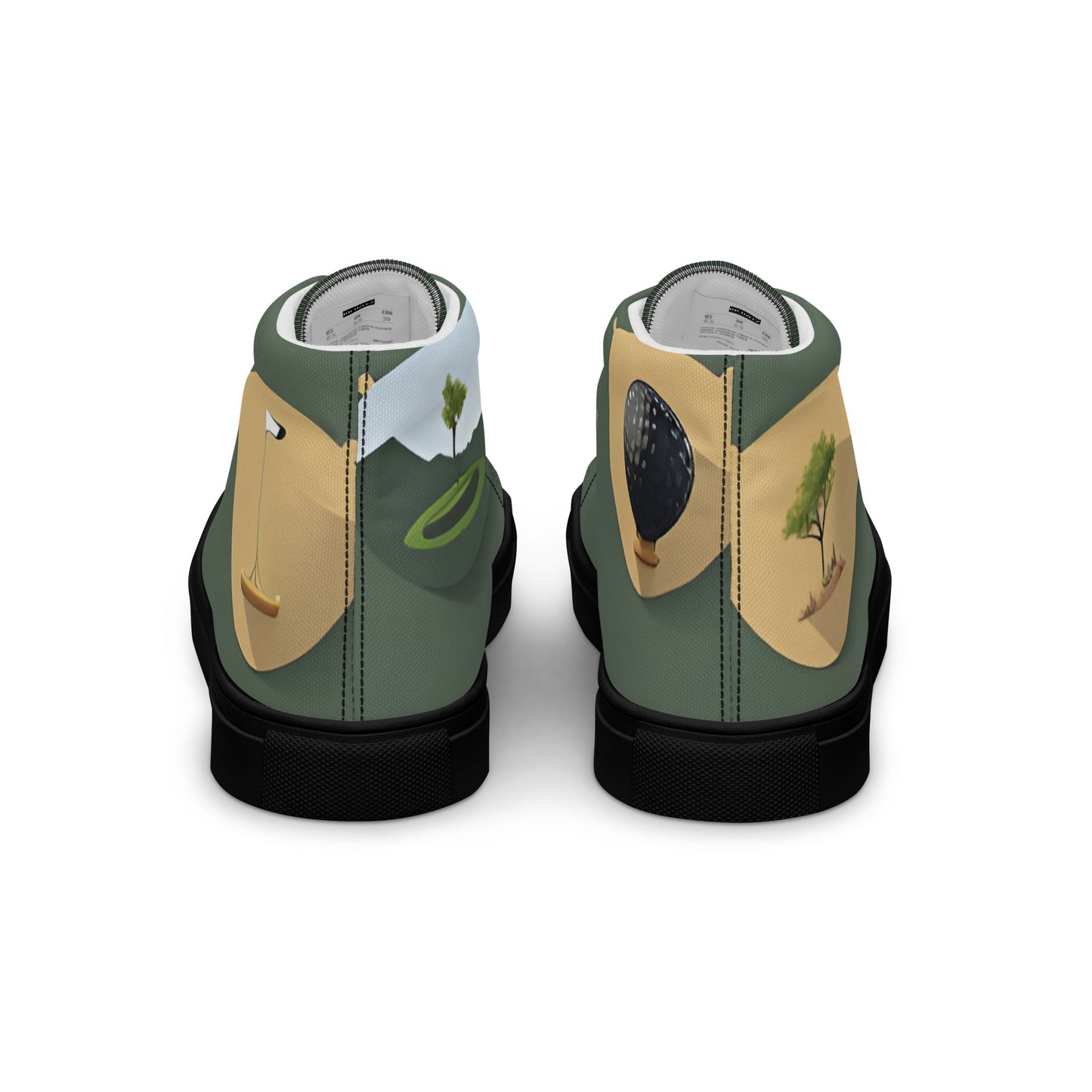 Men’s high top canvas shoes