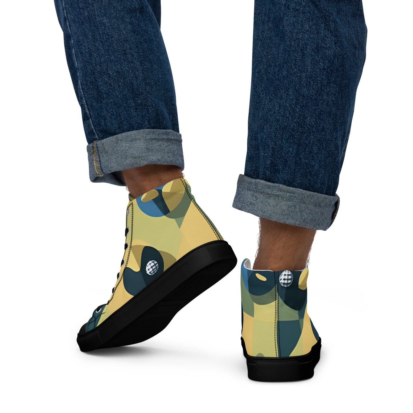 Men’s high top canvas shoes