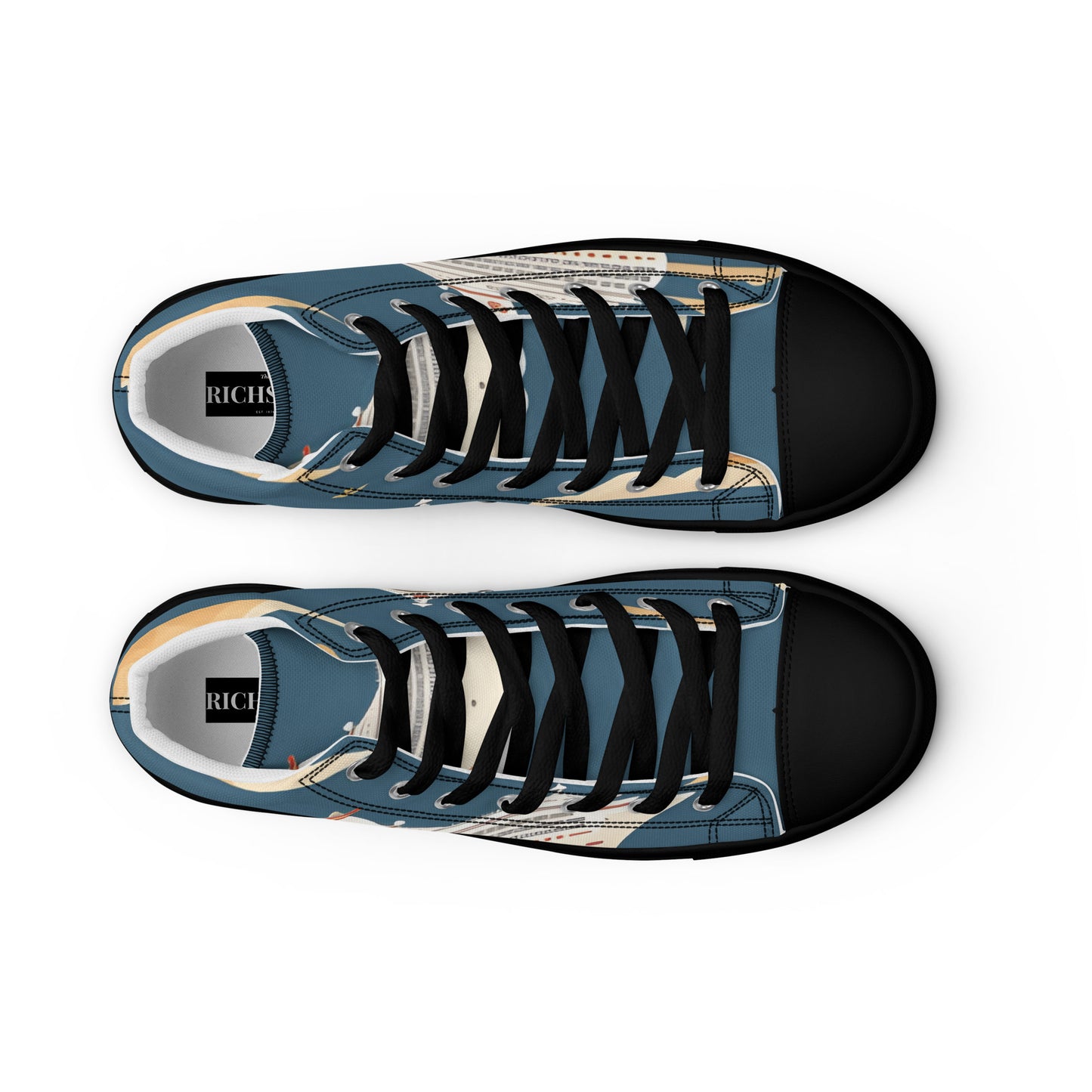 Men’s high top canvas shoes