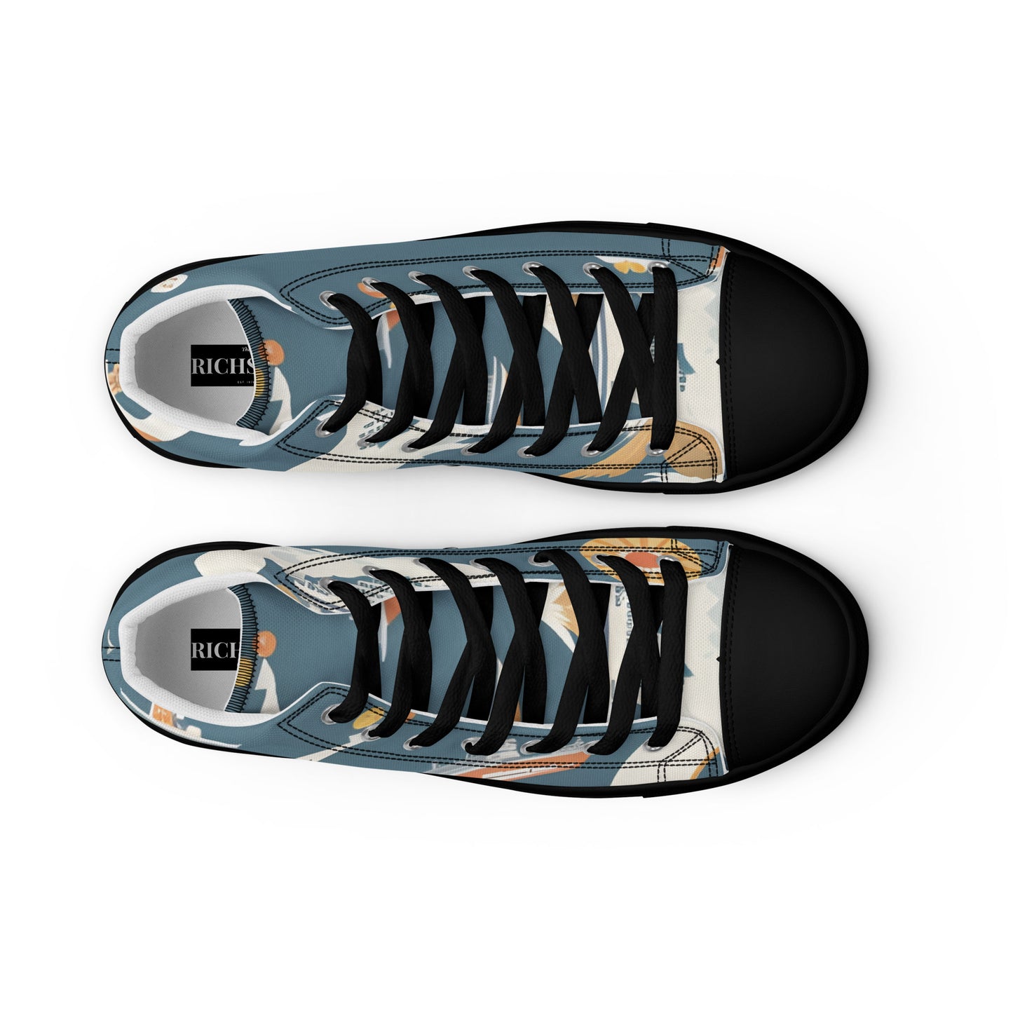 Men’s high top canvas shoes