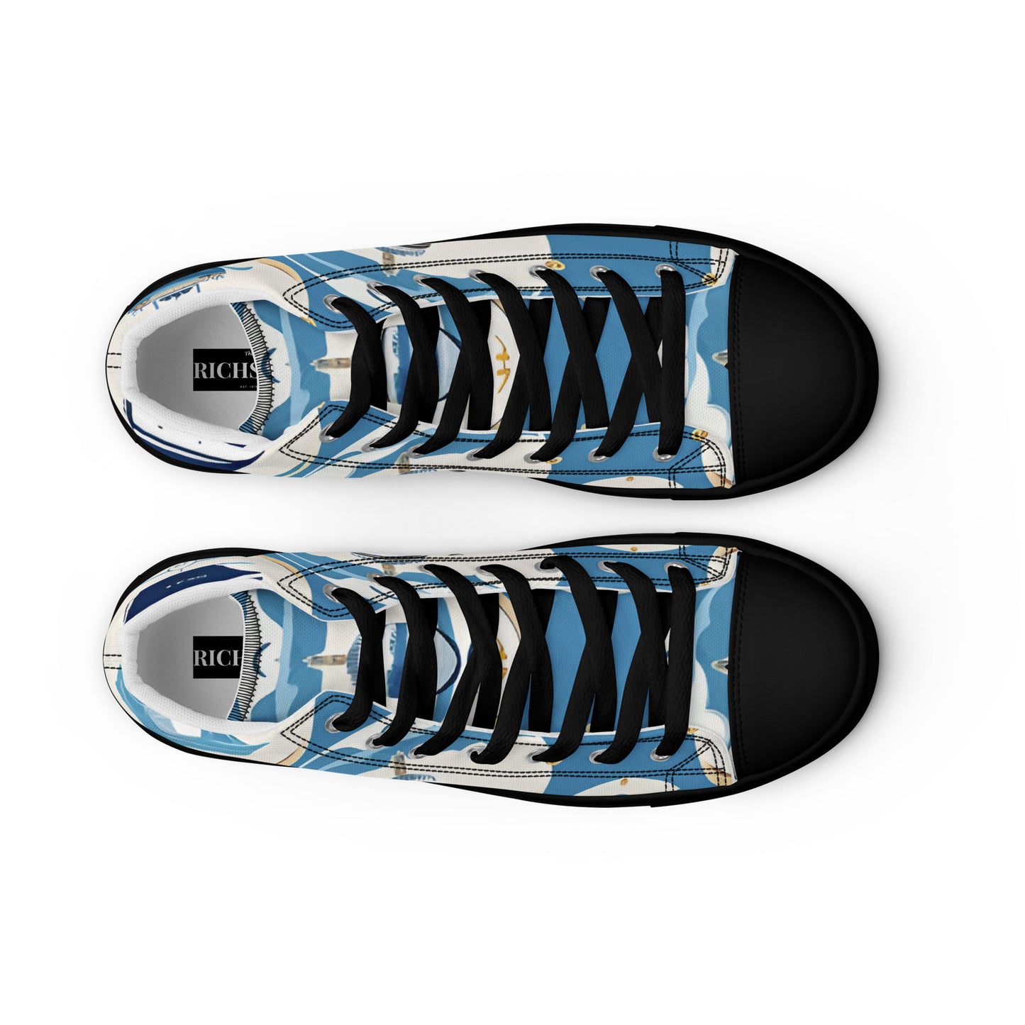 Men’s high top canvas shoes