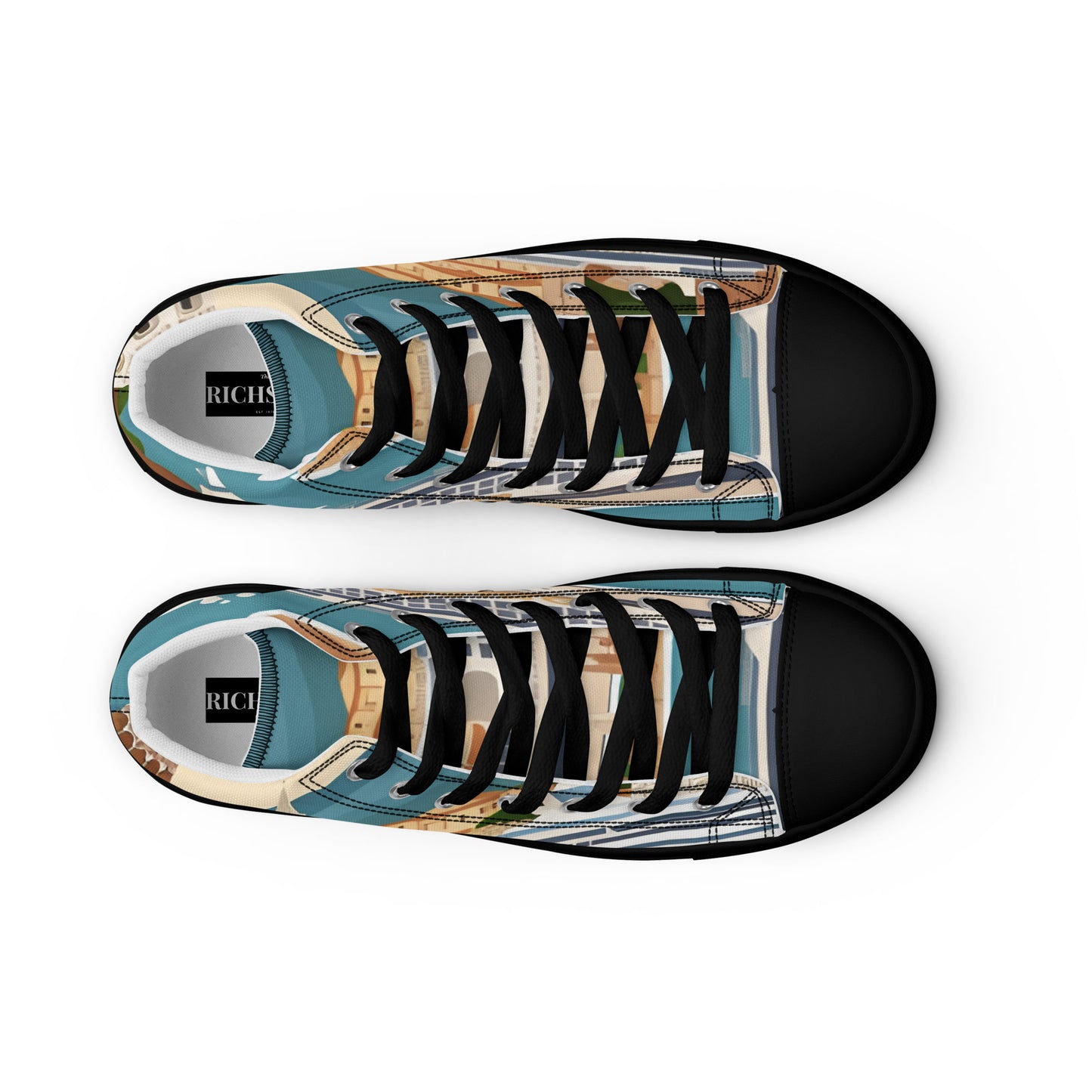 Men’s high top canvas shoes