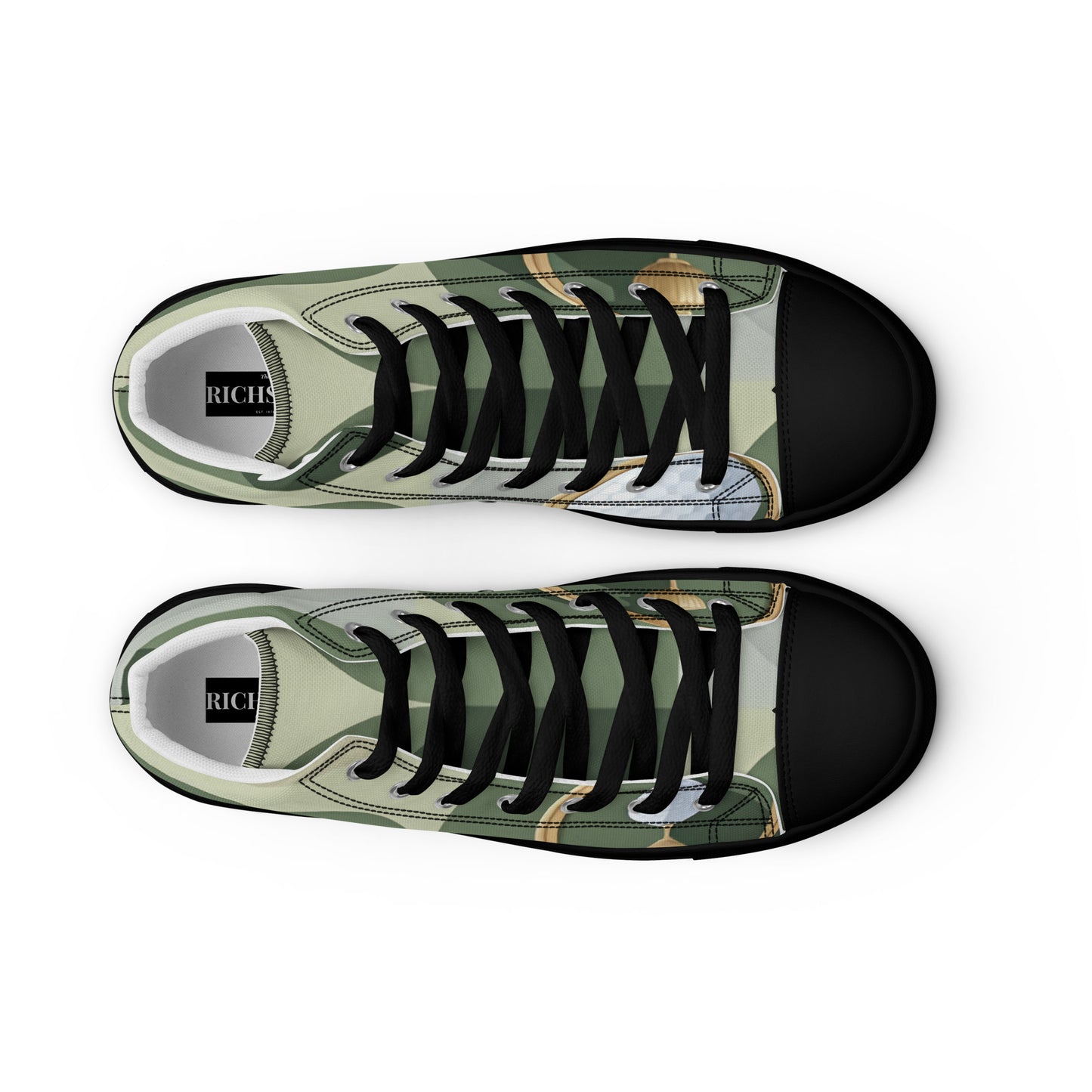 Men’s high top canvas shoes