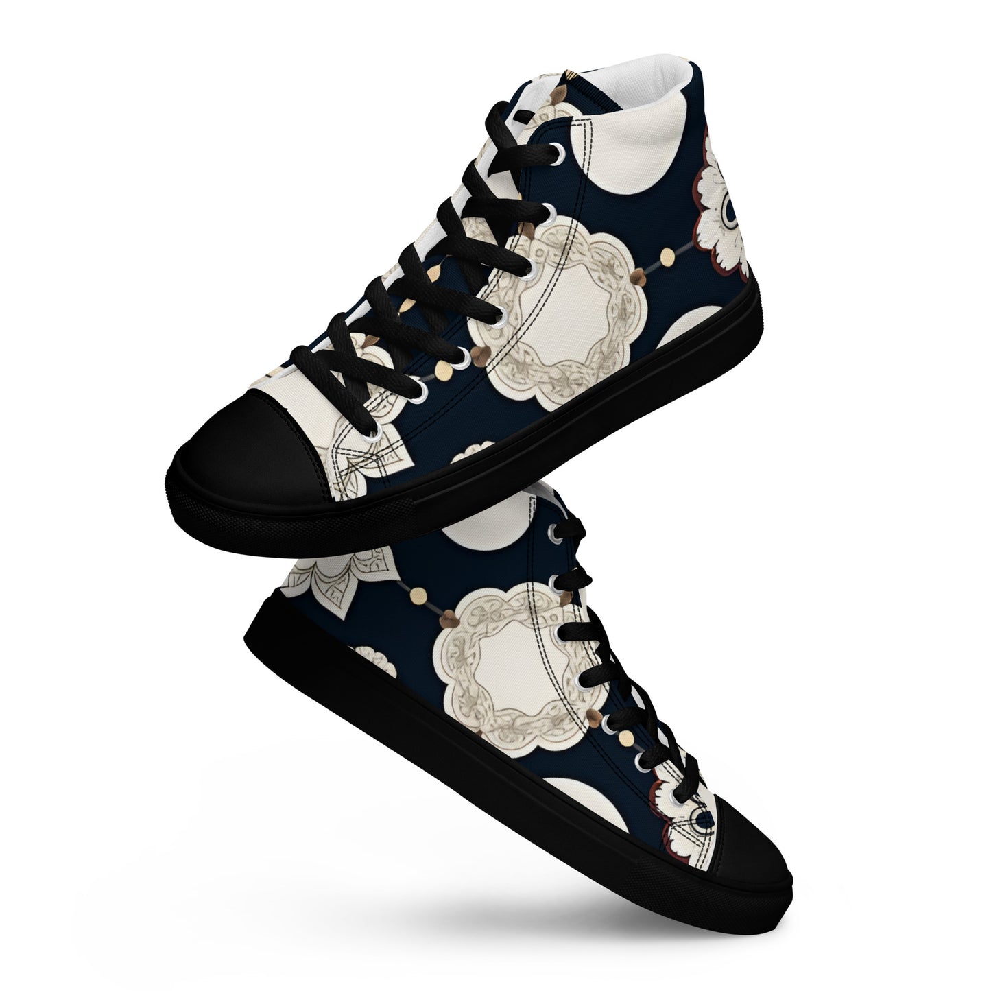 Men’s high top canvas shoes