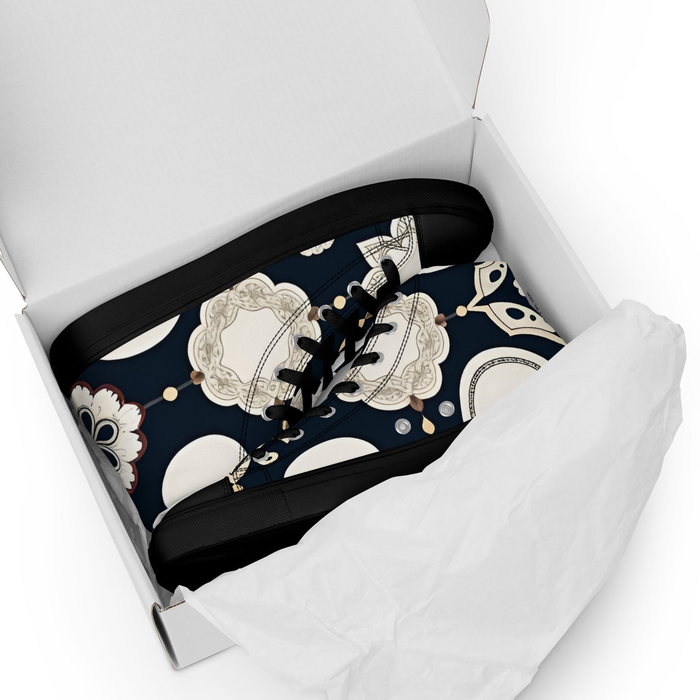 Men’s high top canvas shoes