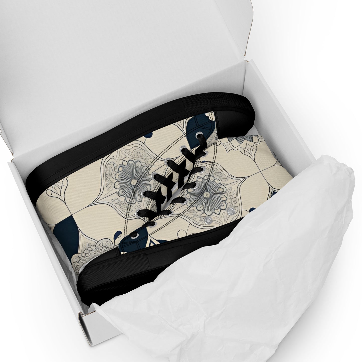 Men’s high top canvas shoes