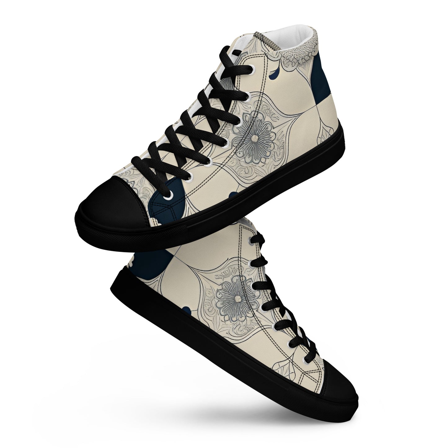 Men’s high top canvas shoes