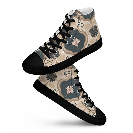 Men’s high top canvas shoes