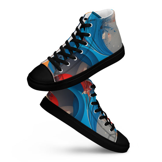 Men’s high top canvas shoes