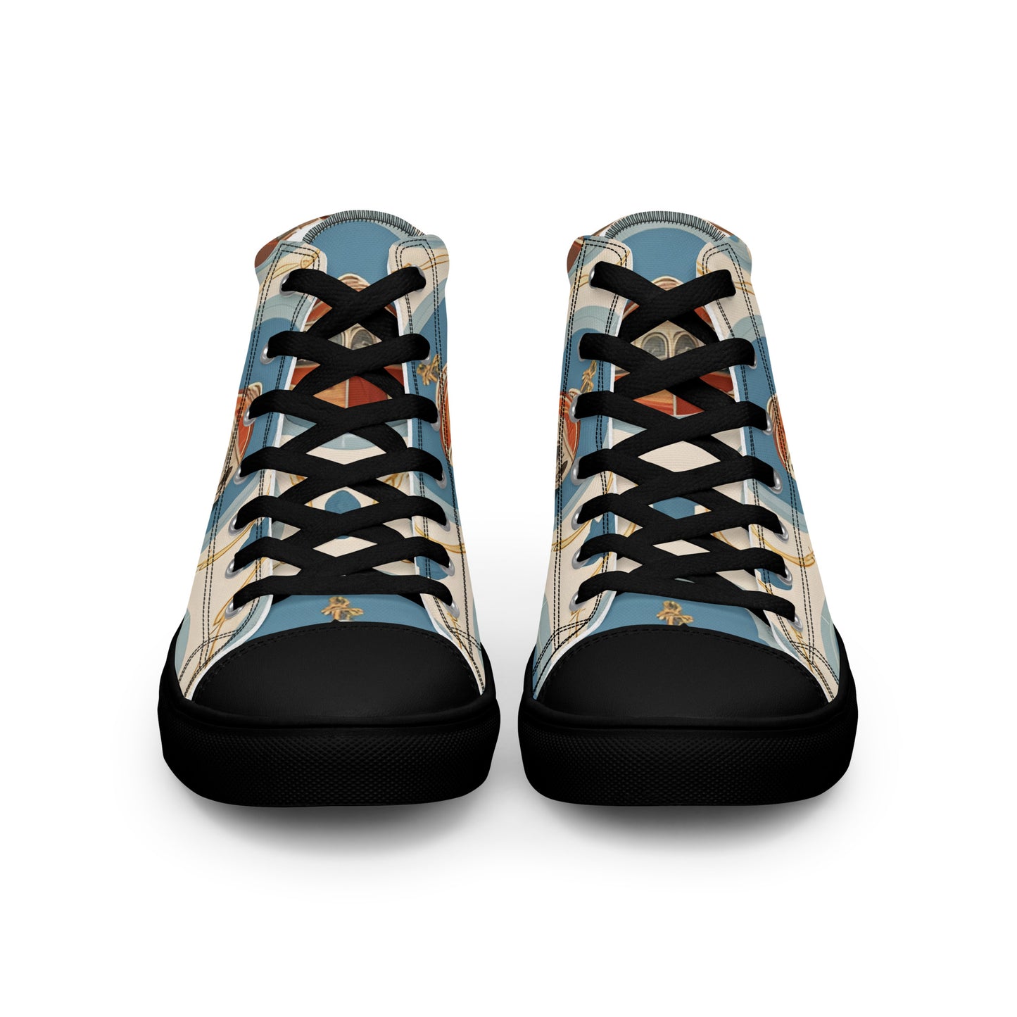 Men’s high top canvas shoes