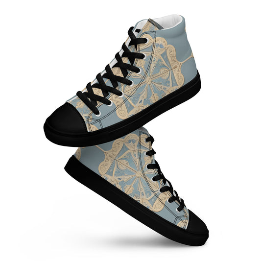 Men’s high top canvas shoes