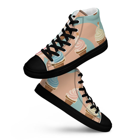 Men’s high top canvas shoes