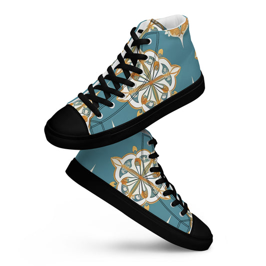 Men’s high top canvas shoes