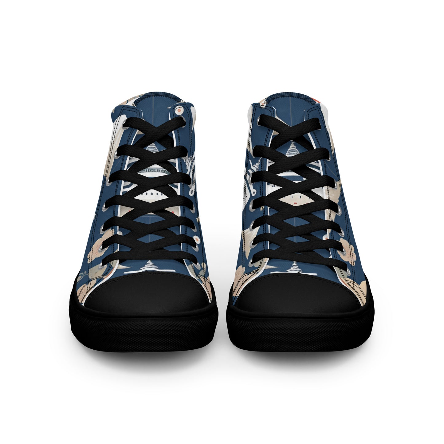 Men’s high top canvas shoes