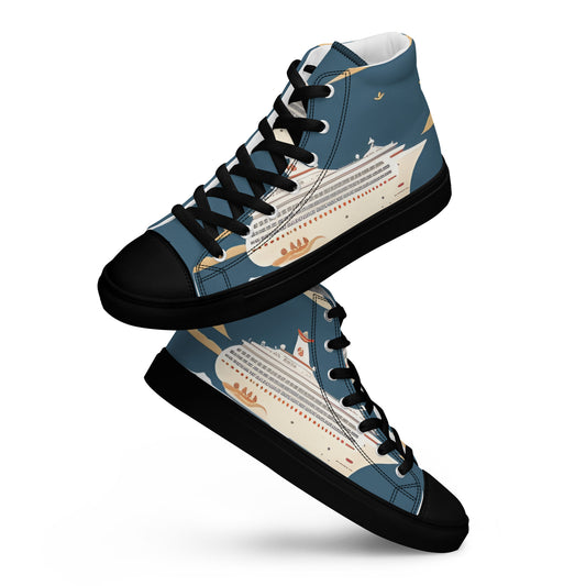 Men’s high top canvas shoes