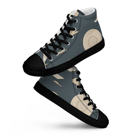 Men’s high top canvas shoes