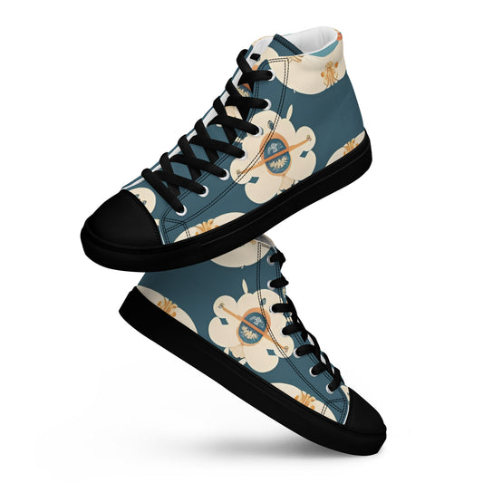 Men’s high top canvas shoes