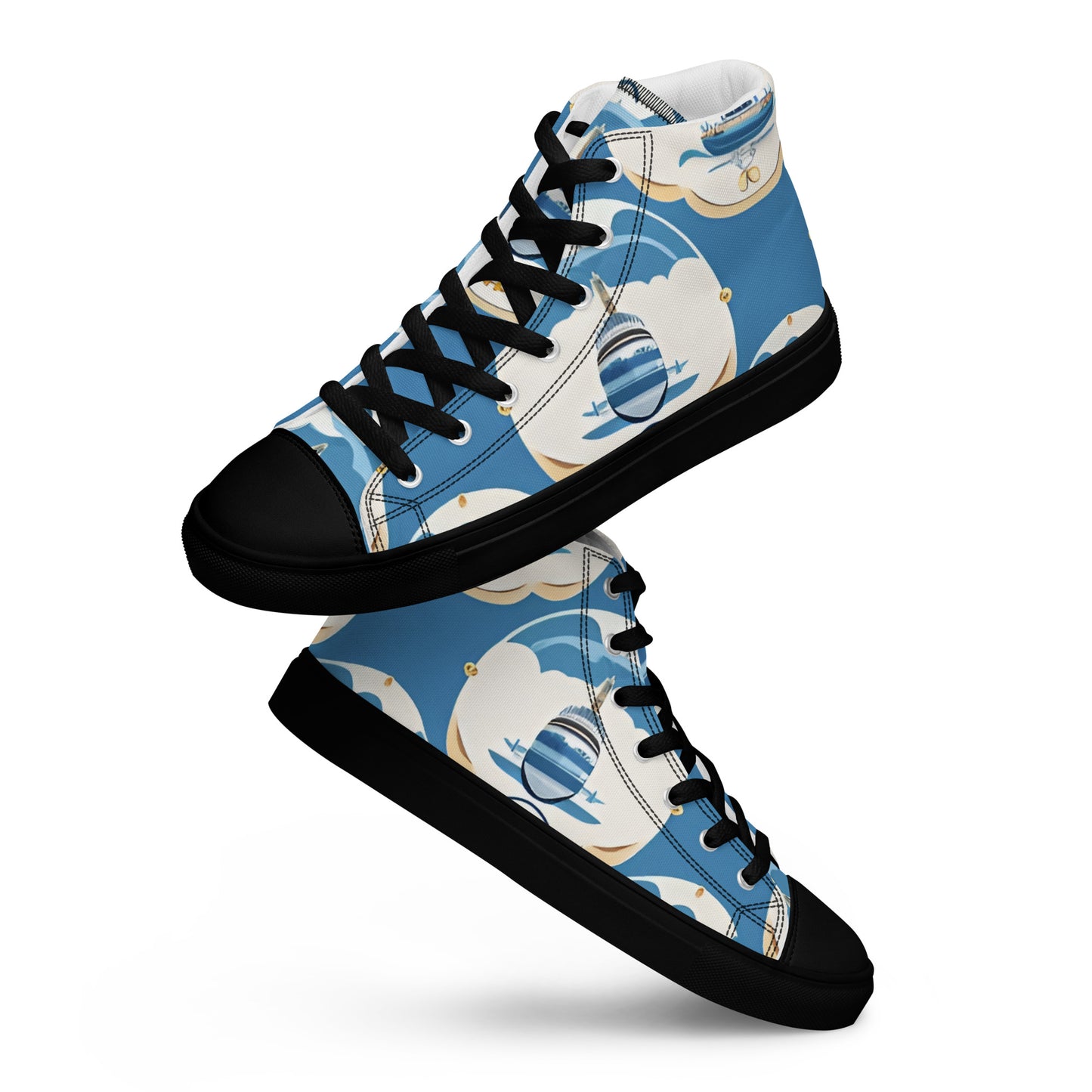 Men’s high top canvas shoes