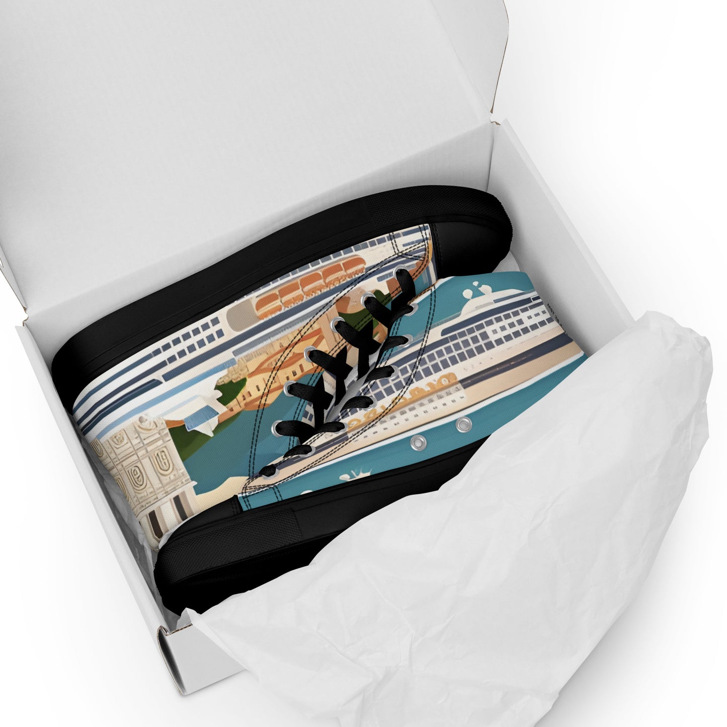 Men’s high top canvas shoes